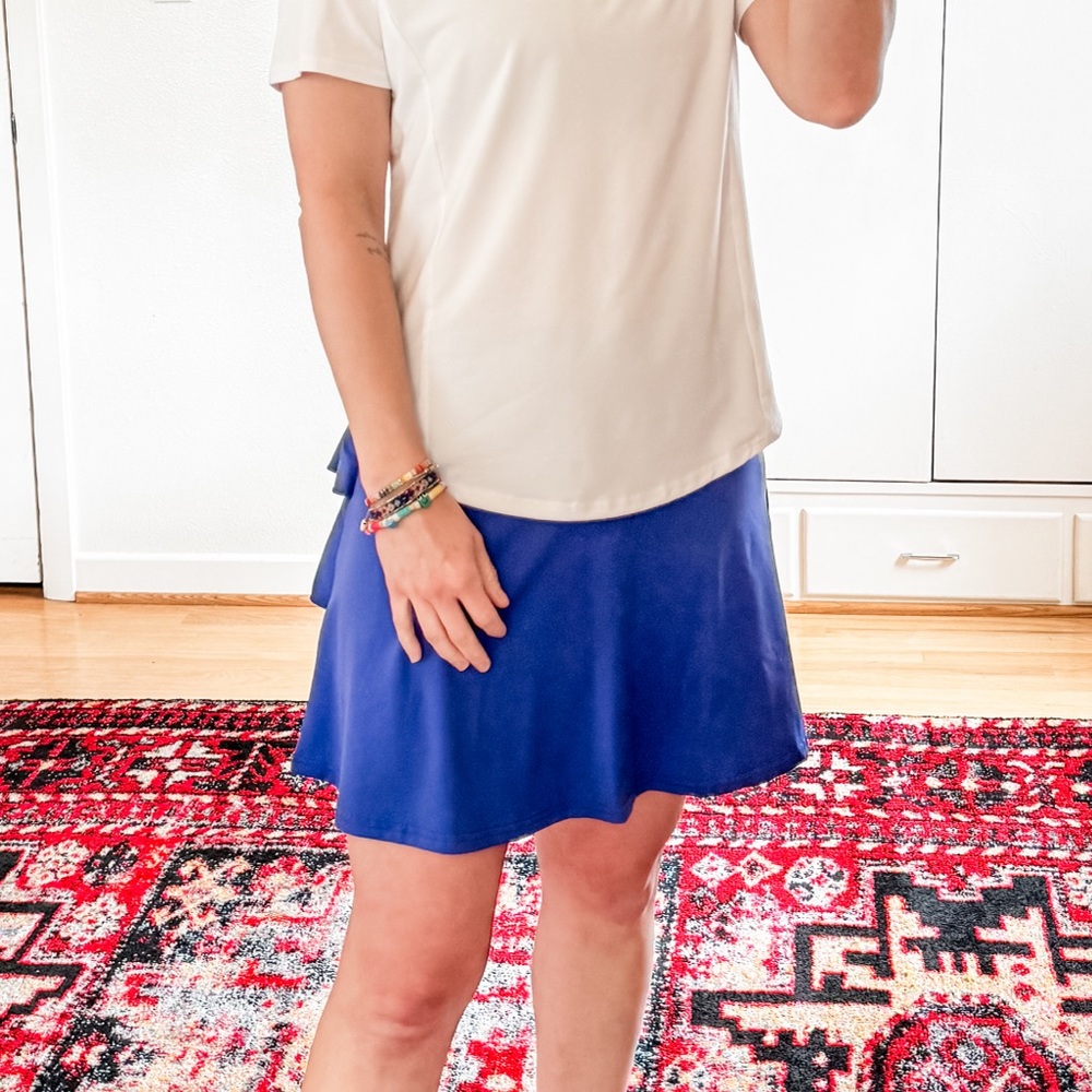 Jack Smith NEW Blue Ruffle Tennis Skirt